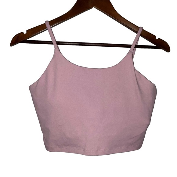 Women's Mauve Longline Sports Bra - Picture 1 of 6